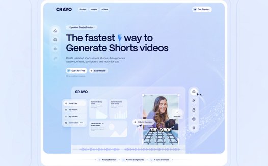 短视频生成AI工具：国外短视频AI生成工具Crayo AI